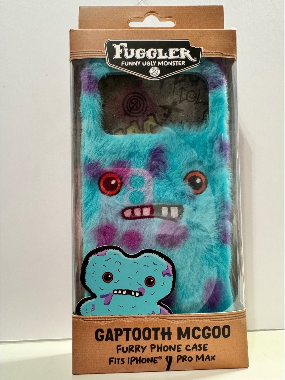 Fuggler Blue/Purple Gaptooth McGoo Furry iPhone 17 Pro Max Phone Case NWT